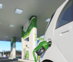Biofuel Refueling The Car On The Filling Station For Eco Friendly Transport